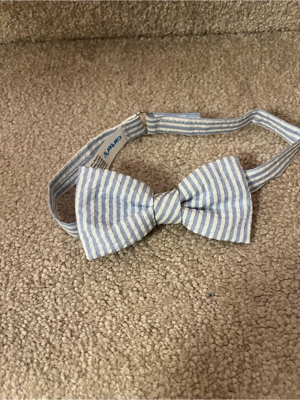 Toddler seersucker bow tie
